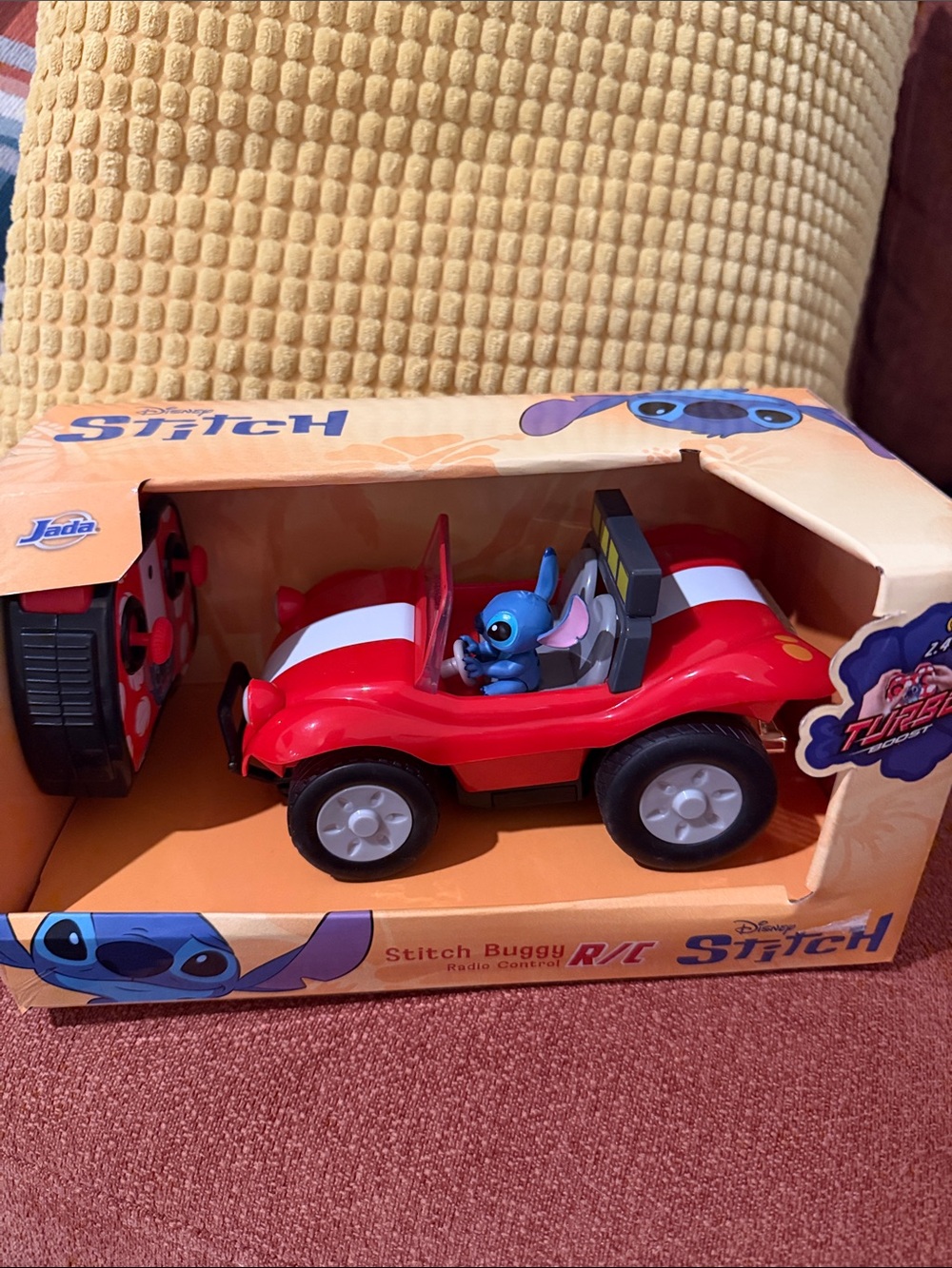 Disney Red Beach Buggy with Stitch Figure